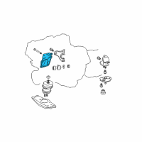 OEM Lexus LS600h Bracket, Engine Mounting, Front NO.1 RH Diagram - 12311-38060
