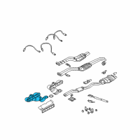 OEM 2003 BMW 325xi Exchange. Exhaust Manifold With Catalyst Diagram - 18-40-7-514-502