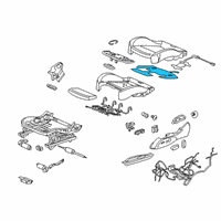 OEM Buick Cascada Seat Cushion Heater Diagram - 13451991