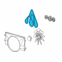 OEM 2002 Ford E-150 Econoline Serpentine Belt Diagram - F75Z-8620-BA