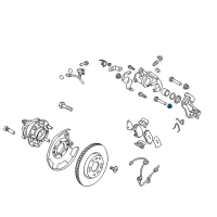 OEM 2016 Hyundai Santa Fe Boot-Guide Rod Diagram - 58164-3M000