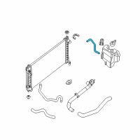 OEM 2011 Nissan Altima Hose-Reserve Tank Diagram - 21741-JA00A