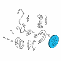 OEM 2014 Ford Transit Connect Rotor Diagram - DV6Z-1125-C