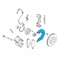 OEM Ford Transit Connect Splash Shield Diagram - KV6Z-2K005-A