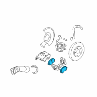 OEM 2009 Pontiac Solstice Front Pads Diagram - 22731037