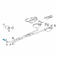 OEM 2010 Cadillac CTS Muffler & Pipe Hanger Diagram - 25991657