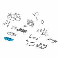 OEM 2010 Chevrolet Tahoe Seat Cushion Pad Diagram - 25816398