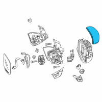 OEM Honda Ridgeline Housing, Passenger Side (Upper) (Modern Steel Metallic) Diagram - 76201-TG7-A21ZC