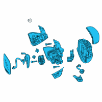 OEM 2020 Honda Pilot Mirror Assembly, Driver Side Door Diagram - 76250-TG7-A42