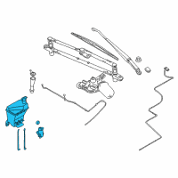 OEM 2009 Chevrolet Aveo5 Container Asm, Windshield Washer Solvent Diagram - 95991490