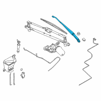 OEM 2011 Chevrolet Aveo Arm, Windshield Wiper Diagram - 95980784