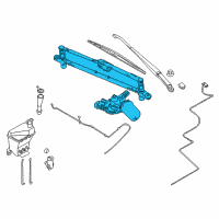 OEM 2009 Pontiac G3 Motor & Linkage Diagram - 96988331