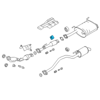 OEM Nissan Insulator-Exhaust Mounting Diagram - 20650-3LM0A