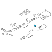 OEM 2017 Nissan NV200 Mounting-Exhaust, Rubber Diagram - 20651-3LM1A