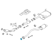 OEM 2010 Nissan Versa Bearing-Seal, Exhaust Joint Diagram - 20695-8H310