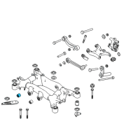 OEM 2009 BMW 650i Rubber Mounting Front Diagram - 33-17-6-767-525