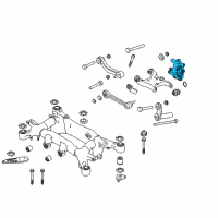 OEM 2005 BMW 745i Wheel Carrier, Rear Left Diagram - 33-32-6-763-119