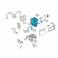 OEM Cadillac CTS Evaporator Case Diagram - 25852757