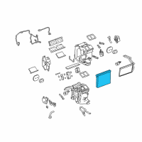 OEM 2008 Cadillac CTS Evaporator Core Diagram - 25865640