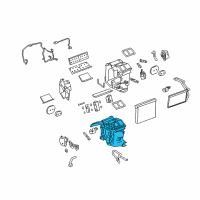 OEM Cadillac CTS Evaporator Case Diagram - 25852756