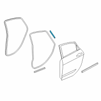 OEM 2015 Dodge Dart Seal-Rear Door Diagram - 68154600AC