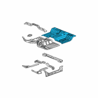 OEM 2002 Dodge Ram 1500 Panel-Rear Floor Pan Diagram - 55275548AA