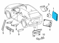 OEM 2022 Lexus NX450h+ COMPUTER ASSY, SMART Diagram - 899H0-78030