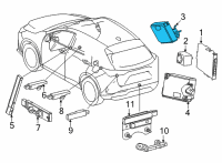 OEM 2022 Lexus NX350h COMPUTER ASSY, DIGIT Diagram - 89000-78010