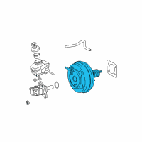 OEM 2012 Lexus IS F Booster Assy, Brake Diagram - 44610-53340