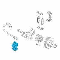 OEM Saturn Relay Caliper Diagram - 88964172