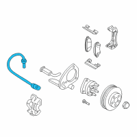 OEM 2008 Chevrolet Uplander Brake Hose Diagram - 15899072