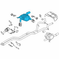 OEM 2012 BMW 335i Rear Muffler Right Diagram - 18-30-7-647-067