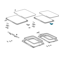 OEM Toyota RAV4 Handle Assy, Removable Roof Lock Diagram - 63260-42041-B0