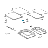 OEM 1996 Toyota RAV4 Handle Assy, Removable Roof Lock Diagram - 63260-42020-B0