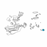 OEM 2004 Cadillac DeVille Applique Heater & Air Conditioner Control *Black Diagram - 25754563