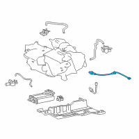 OEM 2012 Toyota Sienna Rear Oxygen Sensor Diagram - 89465-08110