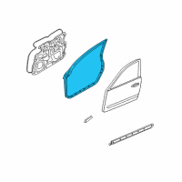 OEM Infiniti Weatherstrip-Front Door, LH Diagram - 80831-AL511