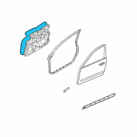 OEM Infiniti Q45 Seal-Front Door Inside Diagram - 80740-AR000