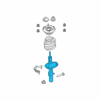 OEM 2014 Ford Flex Strut Diagram - DA8Z-18124-A