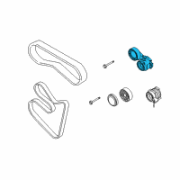 OEM 2006 BMW 760Li Belt Tensioner Diagram - 11-28-7-549-589