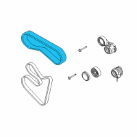 OEM 2003 BMW 745Li Ribbed V-Belt Diagram - 11-28-7-631-814
