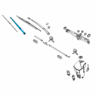 OEM 2009 BMW X3 Windshield Wiper Arm Diagram - 61-61-3-453-537