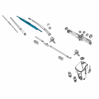 OEM 2007 BMW X3 Wiper Blades Diagram - 61-61-0-443-590