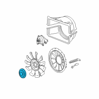 OEM 2008 GMC Sierra 2500 HD Fan Motor Diagram - 15102145