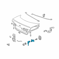 OEM 2001 Acura Integra Cylinder, Trunk Diagram - 74861-ST8-A01