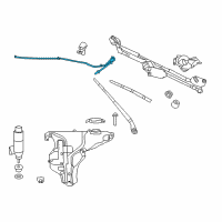OEM 2015 Chrysler 300 Hose-Windshield Washer Diagram - 68057740AD