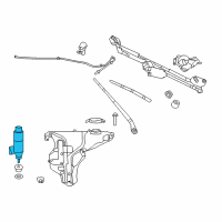 OEM Dodge Challenger Pump-Washer, Windshield Diagram - 5139113AA