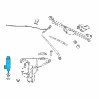 OEM 2017 Dodge Challenger Pump-Washer, Windshield Diagram - 5139113AA