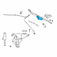 OEM Chrysler 300 Motor-Windshield WIPER Diagram - 68082552AA