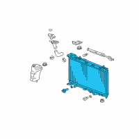 OEM 2008 Honda Fit Radiator (Toyo) Diagram - 19010-RME-A51